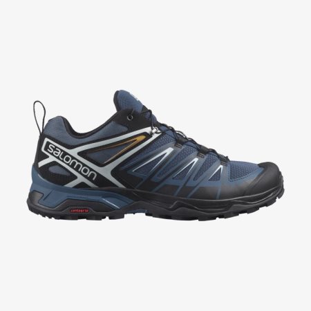 Salomon X ULTRA 3 Mens Hiking Shoes Navy UK LHFR